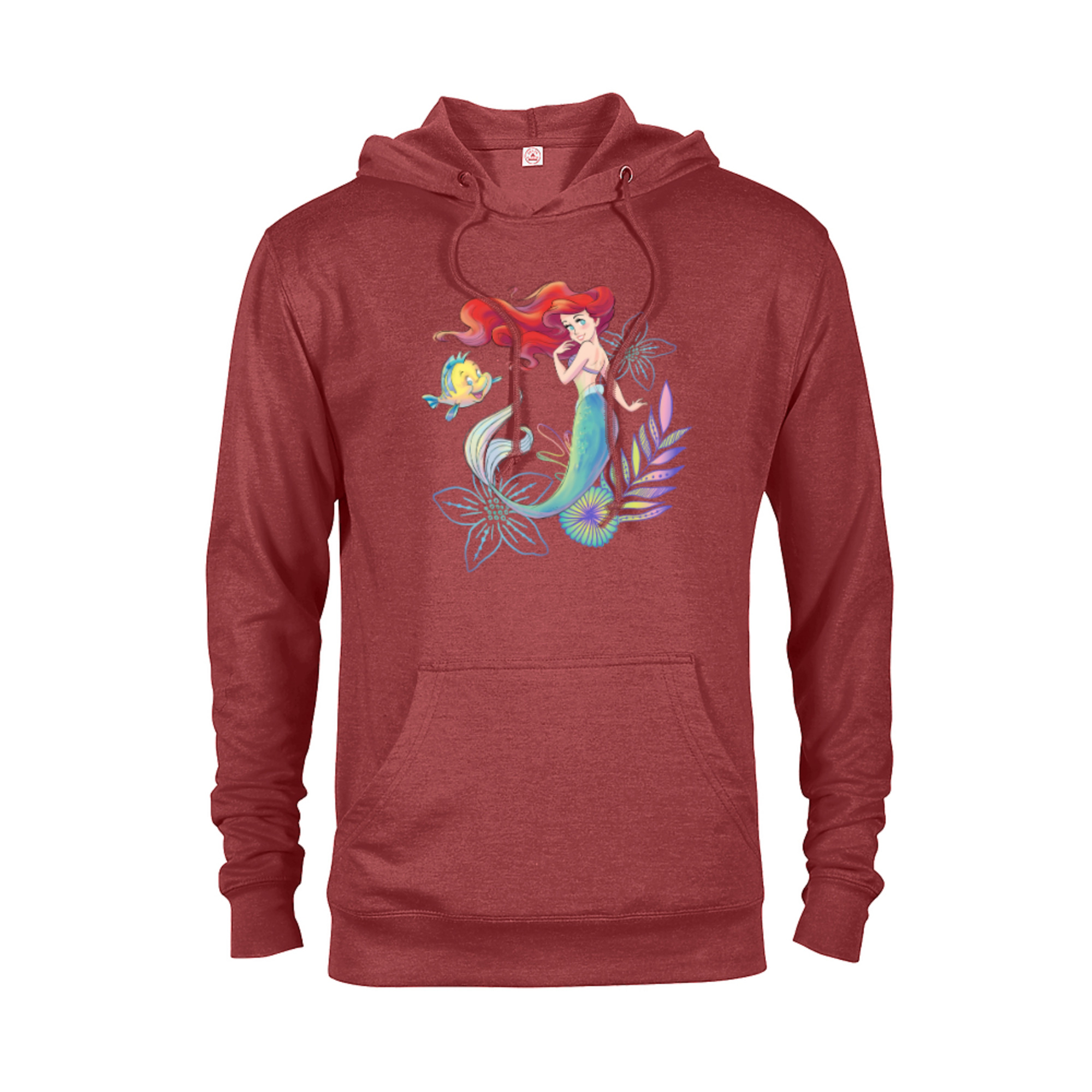 Disney The Little Mermaid Ariel and Flounder Sea Pullover Hoodie for