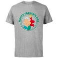 thumbnail image 1 of Disney The Little Mermaid Ariel and King Triton Father's Day - Short Sleeve Cotton T-Shirt for Adults - Customized-Athletic Heather, 1 of 5