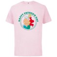 thumbnail image 1 of Disney The Little Mermaid Ariel and King Triton Father's Day - Short Sleeve Cotton T-Shirt for Adults - Customized-Soft Pink, 1 of 5