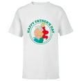 thumbnail image 1 of Disney The Little Mermaid Ariel and King Triton Father's Day - Short Sleeve T-Shirt for Kids - Customized-White, 1 of 5