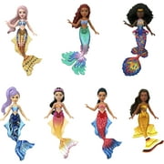 Disney The Little Mermaid Ariel and Sisters Small Doll Set with 7 Mermaid Dolls