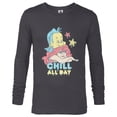 thumbnail image 1 of Disney The Little Mermaid Chill All Day - Long Sleeve T-Shirt for Men - Customized-Charcoal Heather, 1 of 5