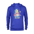 thumbnail image 1 of Disney The Little Mermaid Chill All Day - Pullover Hoodie for Adults - Customized-Royal, 1 of 5