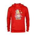 thumbnail image 1 of Disney The Little Mermaid Chill All Day - Pullover Hoodie for Adults - Customized-Red, 1 of 5