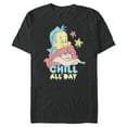 thumbnail image 1 of Disney The Little Mermaid Chill All Day - Short Sleeve Blended T-Shirt for Adults - Customized-Dark Heather, 1 of 5