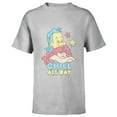 thumbnail image 1 of Disney The Little Mermaid Chill All Day - Short Sleeve T-Shirt for Kids - Customized-Athletic Heather, 1 of 5