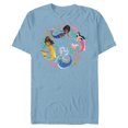 thumbnail image 1 of Disney The Little Mermaid Dance Beneath the Waves - Short Sleeve Blended T-Shirt for Adults - Customized-Ocean Blue, 1 of 5