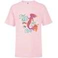 thumbnail image 1 of Disney The Little Mermaid Fan Club Ariel and Friends - Short Sleeve T-Shirt for Kids - Customized-Soft Pink, 1 of 5