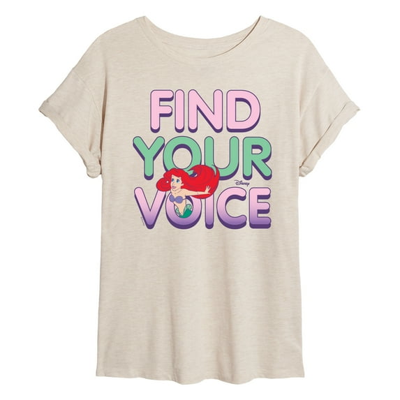 Disney The Little Mermaid - Find Your Voice - Women's Oversized T-Shirt