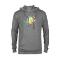 thumbnail image 1 of Disney The Little Mermaid Flounder Bubbles T-Shirt - Pullover Hoodie for Adults - Customized-Graphite Heather, 1 of 5