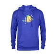 thumbnail image 1 of Disney The Little Mermaid Flounder Bubbles T-Shirt - Pullover Hoodie for Adults - Customized-Royal Heather, 1 of 5