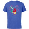thumbnail image 1 of Disney The Little Mermaid Friends Are Sea-Sational Valentine - Short Sleeve Cotton T-Shirt for Adults - Customized-Royal Heather, 1 of 5