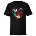 thumbnail image 1 of Disney The Little Mermaid Friends Are Sea-Sational Valentine - Short Sleeve T-Shirt for Kids - Customized-Black, 1 of 5