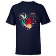 thumbnail image 1 of Disney The Little Mermaid Friends Are Sea-Sational Valentine - Short Sleeve T-Shirt for Kids - Customized-Navy, 1 of 5