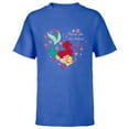 thumbnail image 1 of Disney The Little Mermaid Friends Are Sea-Sational Valentine - Short Sleeve T-Shirt for Kids - Customized-Royal, 1 of 5