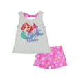 thumbnail image 1 of Disney The Little Mermaid Girls' Ariel Bow-Back Top and Shorts Set (Little Girls), 1 of 3