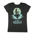 thumbnail image 1 of Disney The Little Mermaid Junior's Ariel Ocean Moonlight Silhouette T-Shirt, 1 of 5