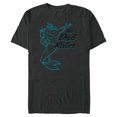 thumbnail image 1 of Disney The Little Mermaid King Triton Dad Rules Men's - Short Sleeve Blended T-Shirt for Adults - Customized-Dark Heather, 1 of 5