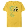 thumbnail image 1 of Disney The Little Mermaid King Triton Dad Rules Men's - Short Sleeve Blended T-Shirt for Adults - Customized-Yellow, 1 of 5