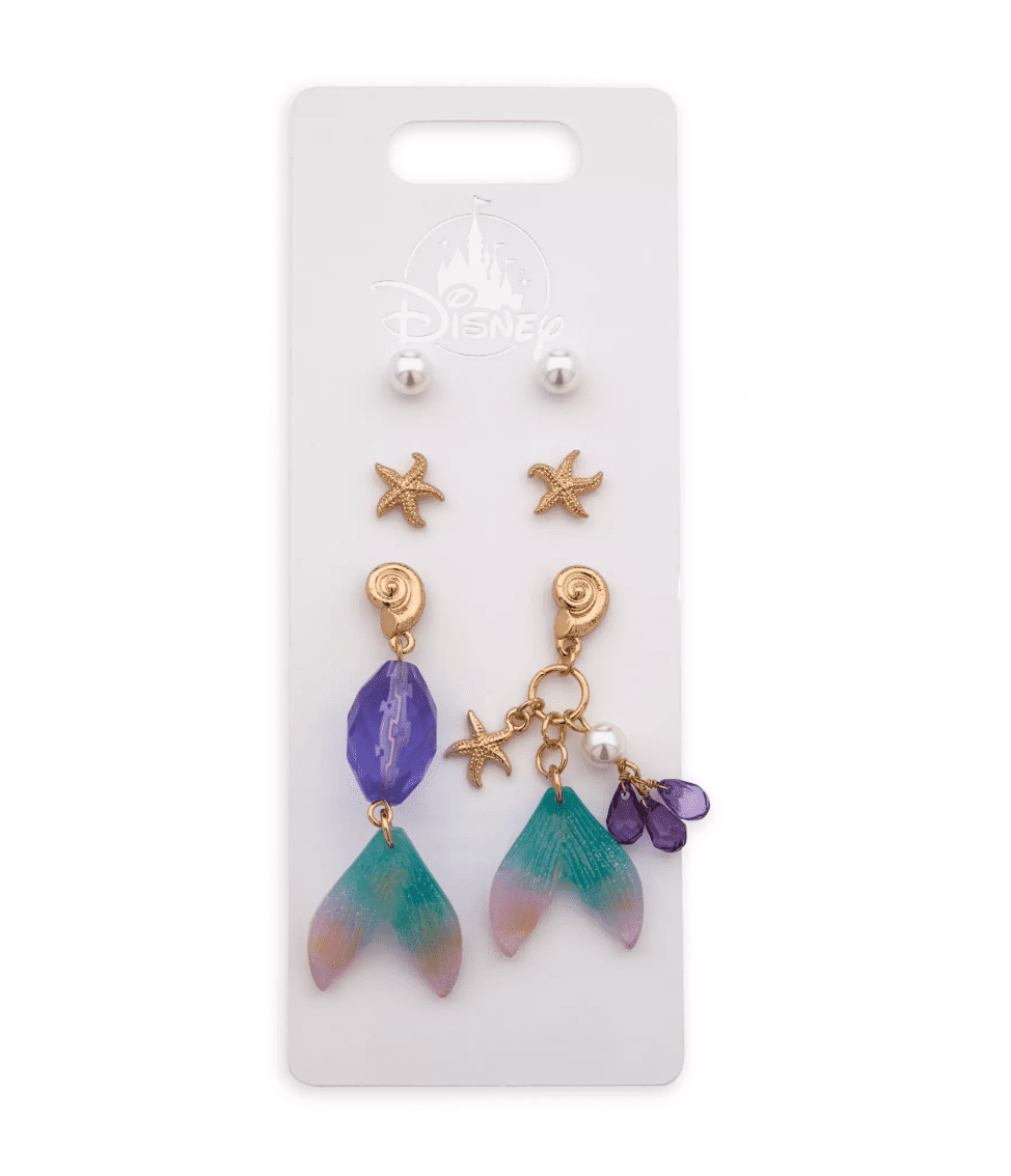Disney The Little Mermaid Live Action Film Earring Set New with