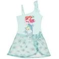 thumbnail image 1 of Disney The Little Mermaid, Minnie Mouse Girls Swimsuit Set, One Piece Bathing Suit and Coverup Skirt, Swimwear for Kids (Size 2T-6X), 1 of 11