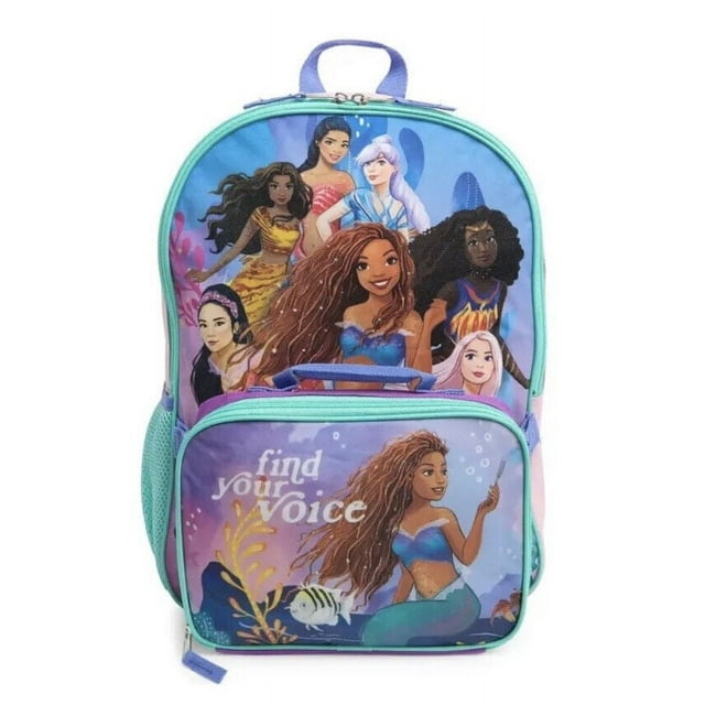 Disney The Little Mermaid Movie Backpack With Lunch Box