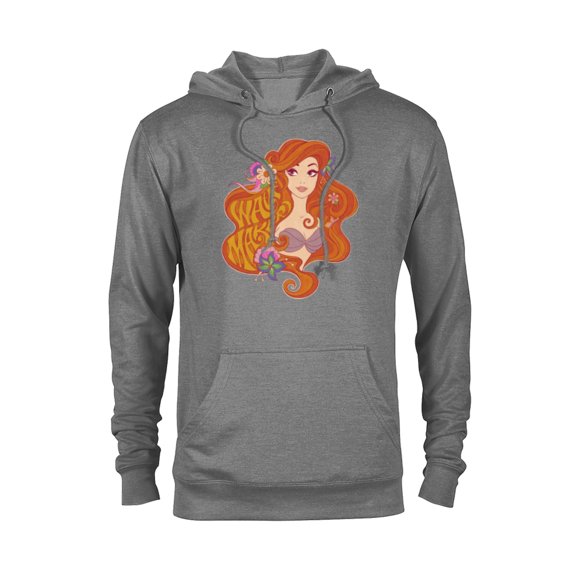 Disney The Little Mermaid Princess Ariel Wave Maker - Pullover Hoodie for Adults - Customized-Athletic Heather