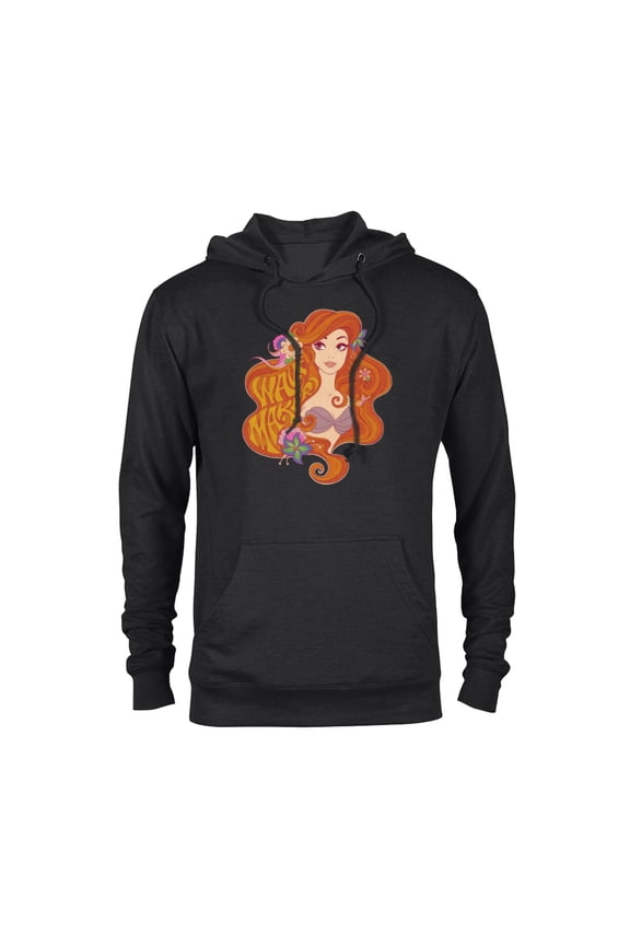 The Little Mermaid Princess Ariel Wave Maker - Pullover Hoodie for Adults - Customized-Black