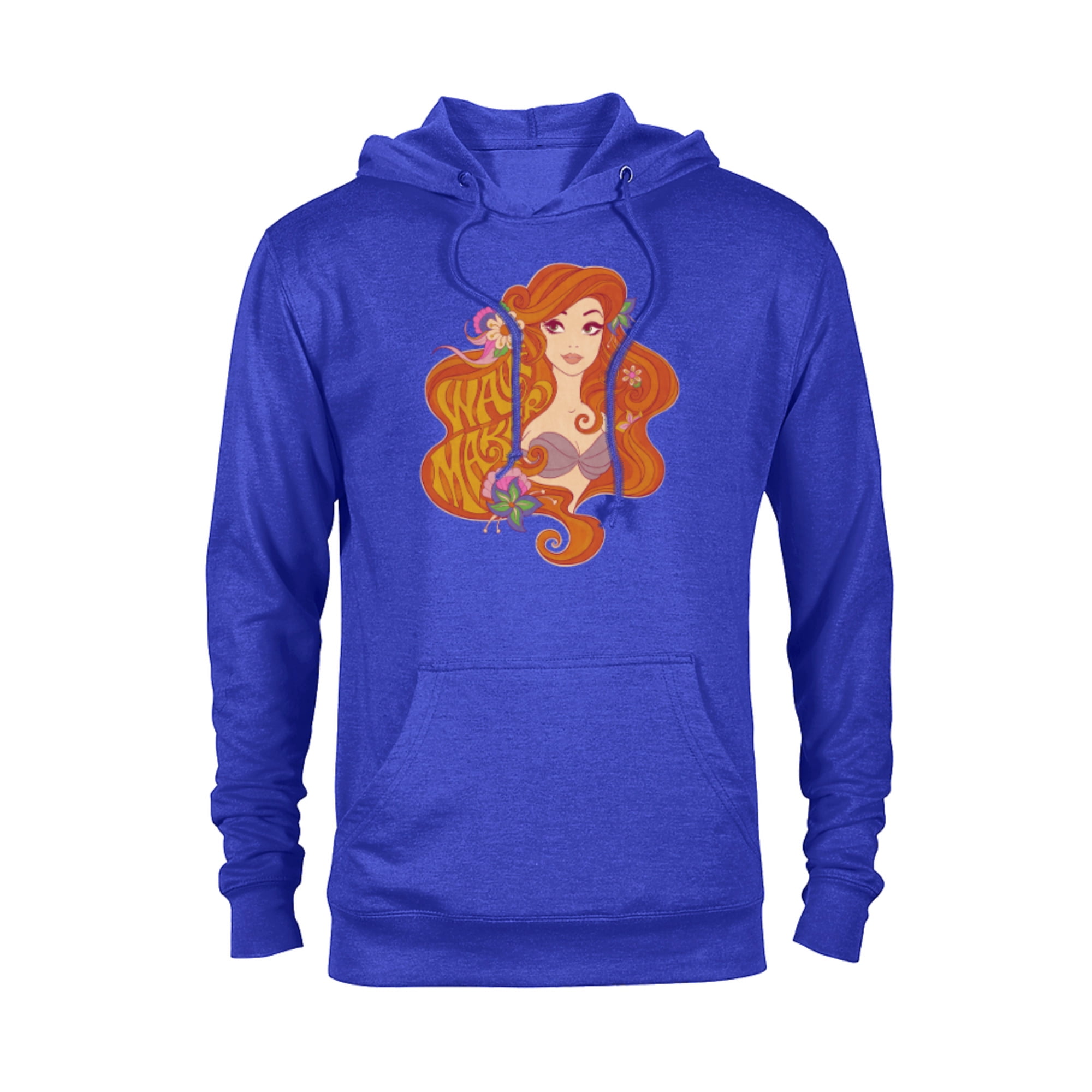 Mermaid Pink Pattern Print Men Women Pullover Hoodie