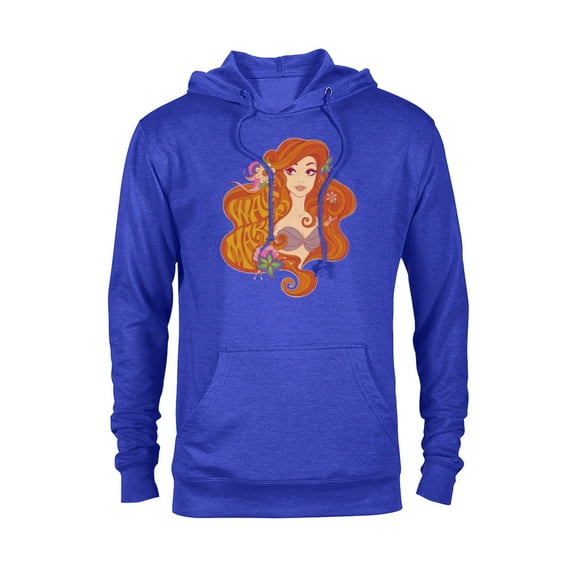 Disney The Little Mermaid Princess Ariel Wave Maker - Pullover Hoodie for Adults - Customized-Royal