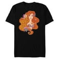 thumbnail image 1 of Disney The Little Mermaid Princess Ariel Wave Maker - Short Sleeve Blended T-Shirt for Adults - Customized-Black, 1 of 5