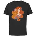 thumbnail image 1 of Disney The Little Mermaid Princess Ariel Wave Maker - Short Sleeve Cotton T-Shirt for Adults - Customized-Black, 1 of 5