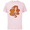 thumbnail image 1 of Disney The Little Mermaid Princess Ariel Wave Maker - Short Sleeve Cotton T-Shirt for Adults - Customized-Soft Pink, 1 of 5