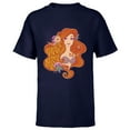 thumbnail image 1 of Disney The Little Mermaid Princess Ariel Wave Maker - Short Sleeve T-Shirt for Kids - Customized-Navy, 1 of 5