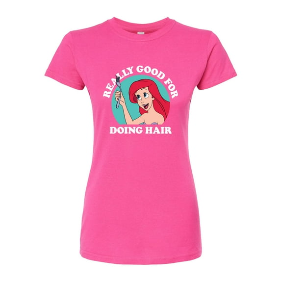 Disney The Little Mermaid - Really Good For Doing Hair - Juniors Fitted Graphic T-Shirt