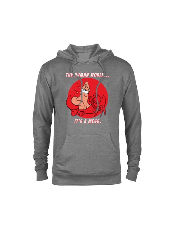 The Little Mermaid Sebastian The Human World T-Shirt - Pullover Hoodie for Adults - Customized-Graphite Heather