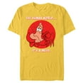thumbnail image 1 of Disney The Little Mermaid Sebastian The Human World T-Shirt- Short Sleeve Blended T-Shirt for Adults - Customized-Yellow, 1 of 5