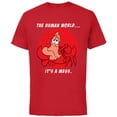 thumbnail image 1 of Disney The Little Mermaid Sebastian The Human World T-Shirt - Short Sleeve Cotton T-Shirt for Adults - Customized-Red, 1 of 5