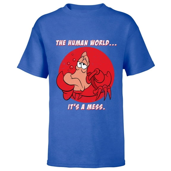 Disney The Little Mermaid Sebastian The Human World T-Shirt - Short Sleeve T-Shirt for Kids - Customized-Royal