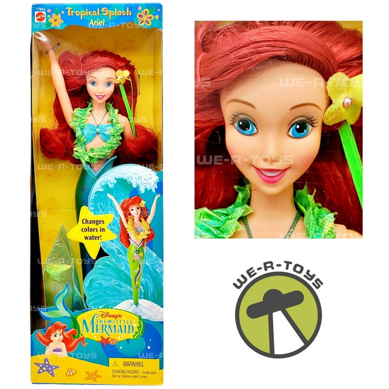 Disney The Little Mermaid Tropical Splash Ariel Doll 1997 Mattel