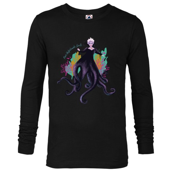 Disney The Little Mermaid Ursula Unfortunate Souls - Long Sleeve T-Shirt for Men - Customized-Black