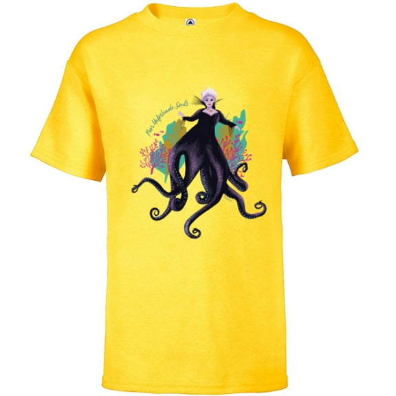 Disney The Little Mermaid Ursula Unfortunate Souls - Short Sleeve T-Shirt for Kids - Customized-Sunflower