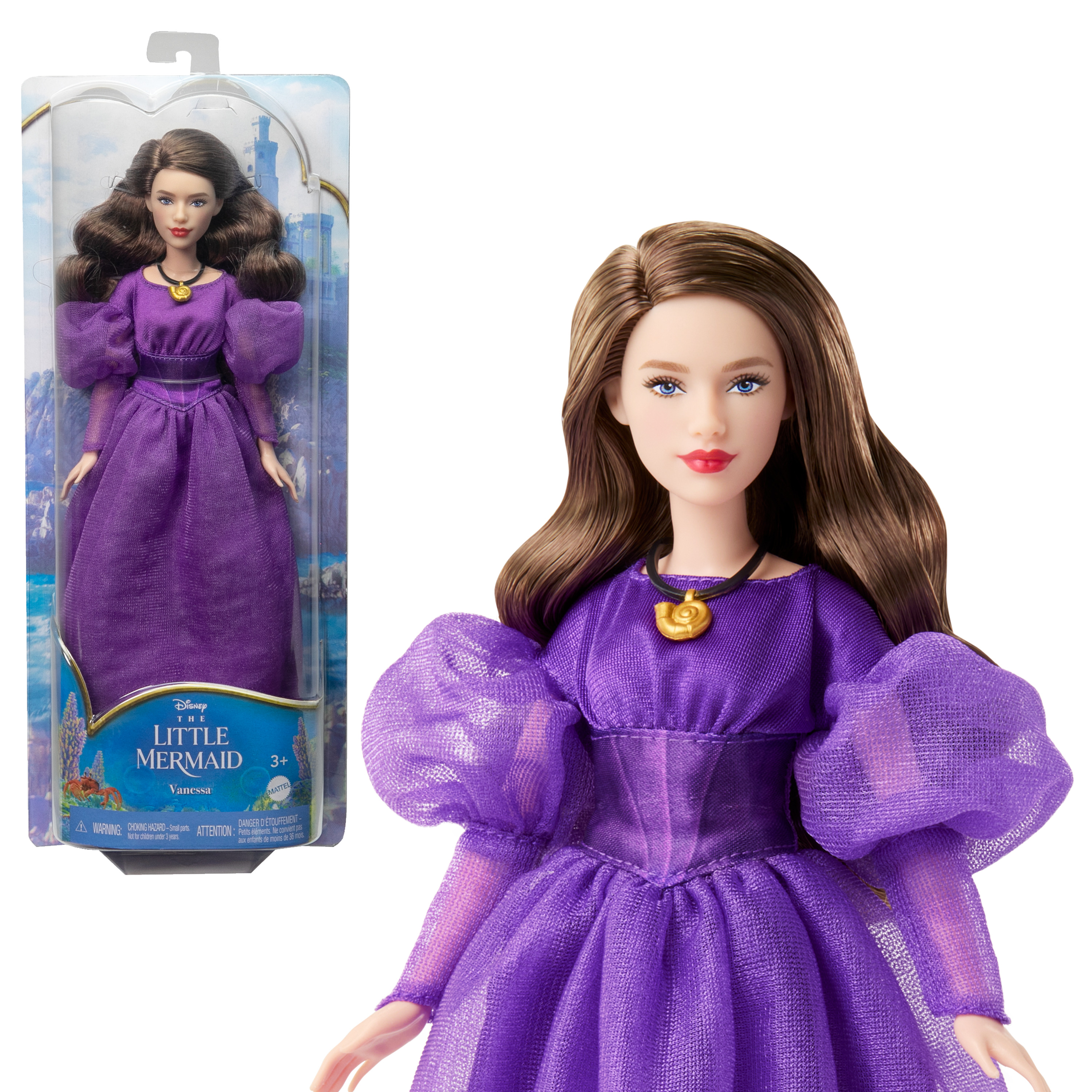 Disney The Little Mermaid Vanessa Fashion Doll in Signature Purple Dress - image 1 of 6