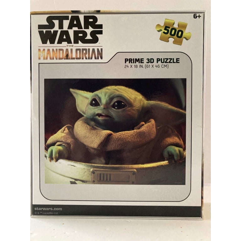 Prime 3D Puzzle Lenticular Mandalorian Grogu Sentado 100 Piezas | Efecto 3D Y Oficial | Regalo Star Wars Para Niños +6 Años