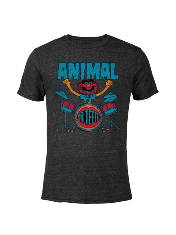 Disney The Muppets Animal Dr Teeth & Electric Mayhem Vintage - Short Sleeve Blended T-Shirt for Adults - Customized-Black