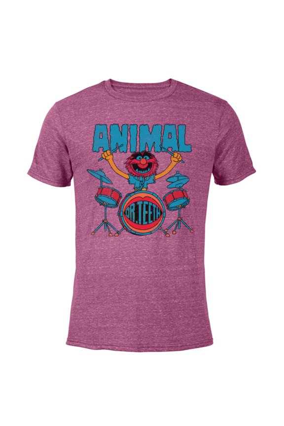Disney The Muppets Animal Dr Teeth & Electric Mayhem Vintage - Short Sleeve Blended T-Shirt for Adults - Customized-Purple