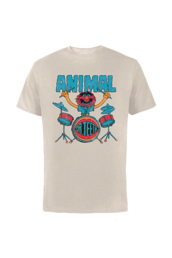 Disney The Muppets Animal Dr Teeth & Electric Mayhem Vintage - Short Sleeve Cotton T-Shirt for Adults - Customized-Natural