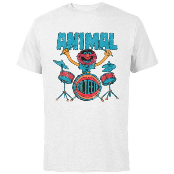 Disney The Muppets Animal Dr Teeth & Electric Mayhem Vintage - Short Sleeve Cotton T-Shirt for Adults - Customized-White