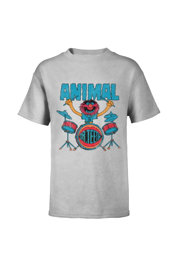 Disney The Muppets Animal Dr Teeth & Electric Mayhem Vintage - Short Sleeve T-Shirt for Kids - Customized-Athletic Heather