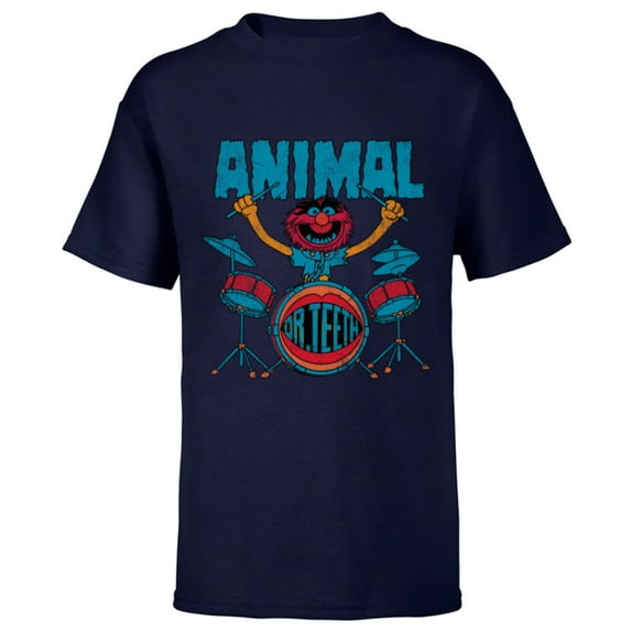 Disney The Muppets Animal Dr Teeth & Electric Mayhem Vintage - Short Sleeve T-Shirt for Kids - Customized-Navy